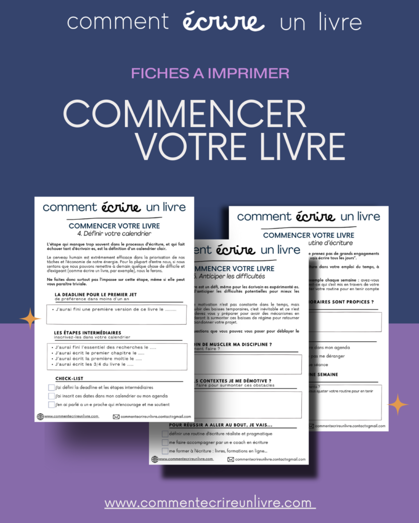 exercices gratuits pour commencer a écrire votre livre